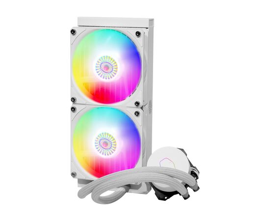 Система водного охлаждения CoolerMaster MasterLiquid ML240L ARGB White Edition V2 (MLW-D24M-A18PW-RW), изображение 2 Система водного охлаждения CoolerMaster MasterLiquid ML240L ARGB White Edition V2 (MLW-D24M-A18PW-RW), изображение 2