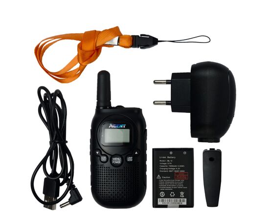 Портативная рация Agent AR-T6 Black PMR446 (AR-T6 Black), изображение 6 Портативная рация Agent AR-T6 Black PMR446 (AR-T6 Black), изображение 6