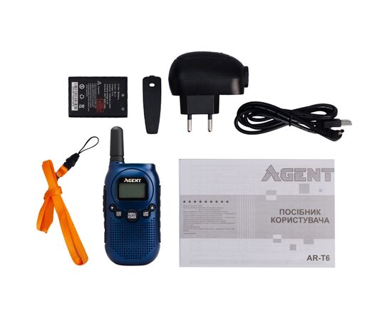 Портативная рация Agent AR-T6 Dark Blue PMR446 (AR-T6 Dark Blue), изображение 6