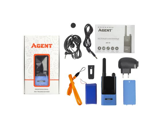 Портативная рация Agent AR-T9 Blue, изображение 8 Портативная рация Agent AR-T9 Blue, изображение 8