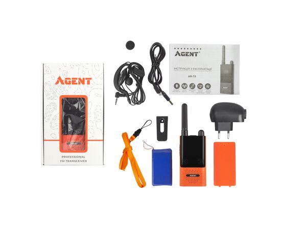 Портативная рация Agent AR-T9 Orange, изображение 8 Портативная рация Agent AR-T9 Orange, изображение 8