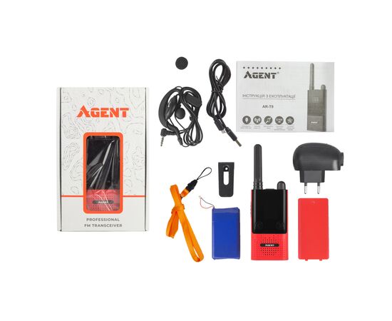 Портативная рация Agent AR-T9 Red, изображение 8 Портативная рация Agent AR-T9 Red, изображение 8