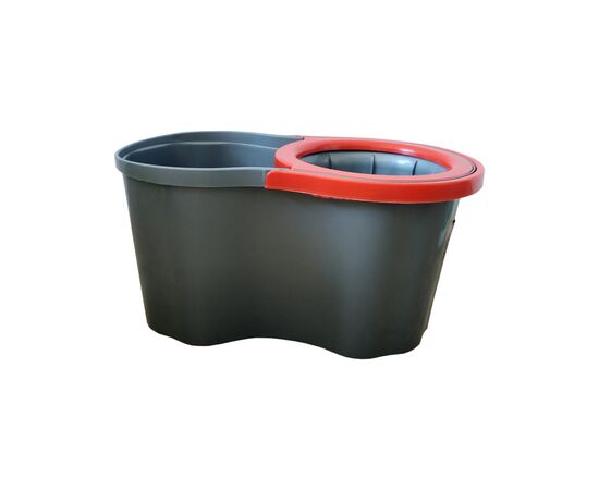 Комплект для уборки Planet Household Spin Mop Joy черный с красным 16 л (12017), изображение 3 Комплект для уборки Planet Household Spin Mop Joy черный с красным 16 л (12017), изображение 3