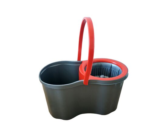 Комплект для уборки Planet Household Spin Mop Joy черный с красным 16 л (12017), изображение 4 Комплект для уборки Planet Household Spin Mop Joy черный с красным 16 л (12017), изображение 4