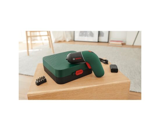 Викрутка акумуляторна Bosch IXO VI (full), 4.5 Нм, 10 біт, 2 насадки, кейс (0.603.9C7.122), зображення 6 Викрутка акумуляторна Bosch IXO VI (full), 4.5 Нм, 10 біт, 2 насадки, кейс (0.603.9C7.122), зображення 6