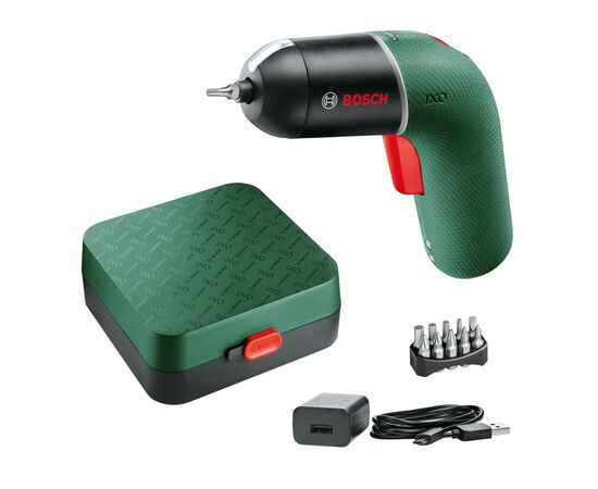 Викрутка акумуляторна Bosch IXO VI, 4.5 Нм, 10 біт, кейс (0.603.9C7.120)
