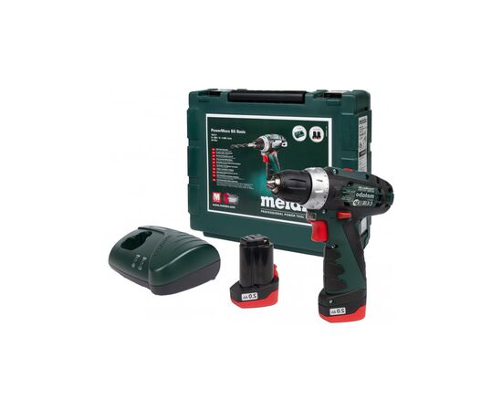 Шуруповерт Metabo PowerMaxxBS, 10.8 В, 2х2.0Аг, кейс (600080500), изображение 4 Шуруповерт Metabo PowerMaxxBS, 10.8 В, 2х2.0Аг, кейс (600080500), изображение 4
