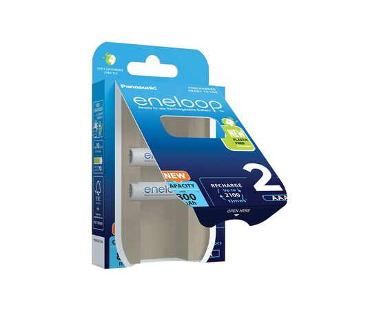 Аккумулятор Panasonic Eneloop AAA 800mAh NI-MH * 2 (BK-4MCDE/2BE), изображение 2