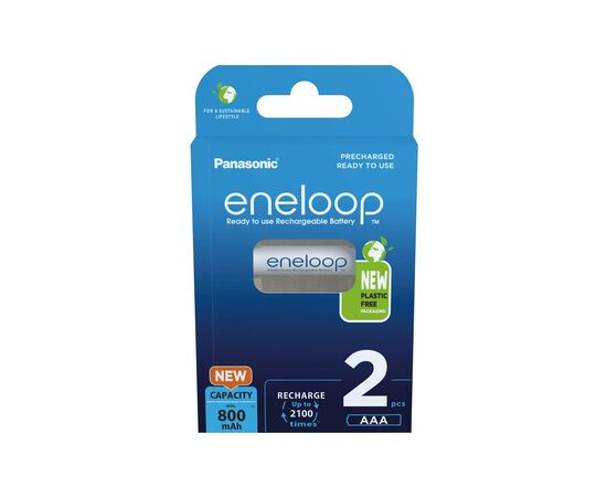 Аккумулятор Panasonic Eneloop AAA 800mAh NI-MH * 2 (BK-4MCDE/2BE)
