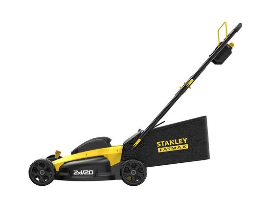 Газонокосилка Stanley FatMax аккумуляторная 20 В, 2 Ач, 51 см, 2 АКБ и ЗУ (SFMCMW2651M), изображение 3 Газонокосилка Stanley FatMax аккумуляторная 20 В, 2 Ач, 51 см, 2 АКБ и ЗУ (SFMCMW2651M), изображение 3