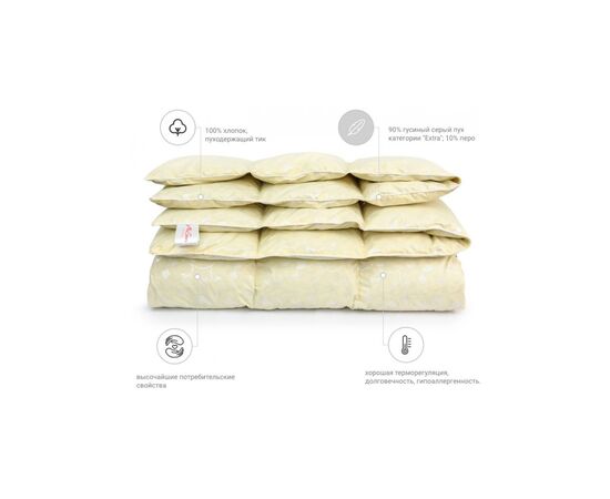 Одеяло MirSon пуховое Extra 042 зима+ 200x220 см (2200000000941), изображение 2 Одеяло MirSon пуховое Extra 042 зима+ 200x220 см (2200000000941), изображение 2