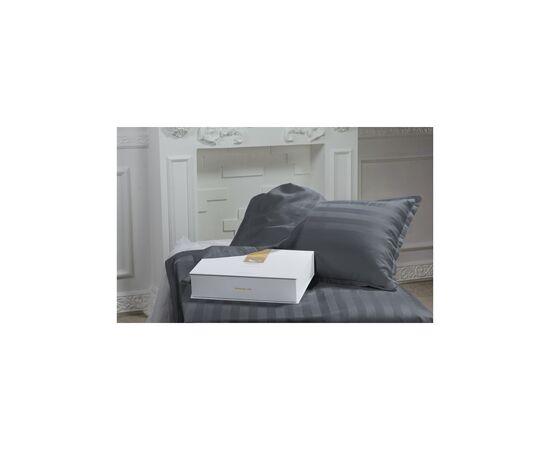 Постельное белье MirSon Сатин Premium Жаккард Graphite 200х220 (2200001434899)