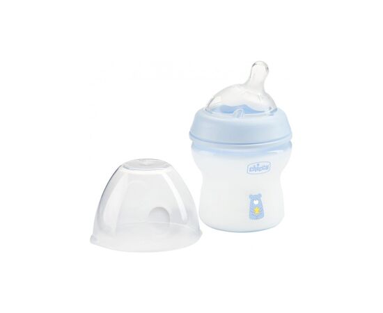 Пляшечка для годування Chicco Natural Feeling Color 150 мл 0 м + Блакитна (81311.20)