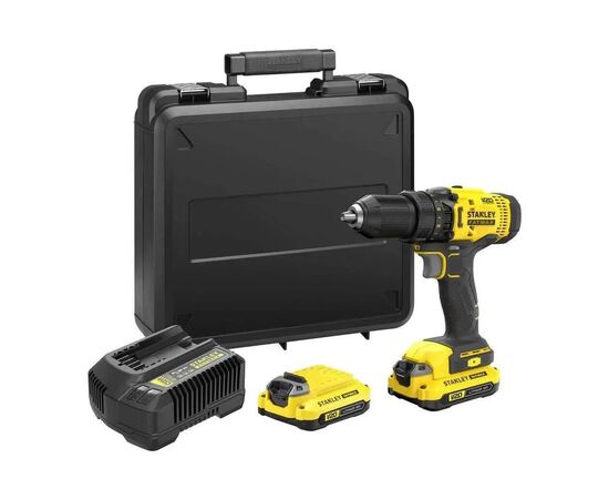 Шуруповерт Stanley FatMax, Li-lon 18 В, 50 Нм, 2 АКБ + ЗУ, кейс (SFMCD700C2K), изображение 3 Шуруповерт Stanley FatMax, Li-lon 18 В, 50 Нм, 2 АКБ + ЗУ, кейс (SFMCD700C2K), изображение 3