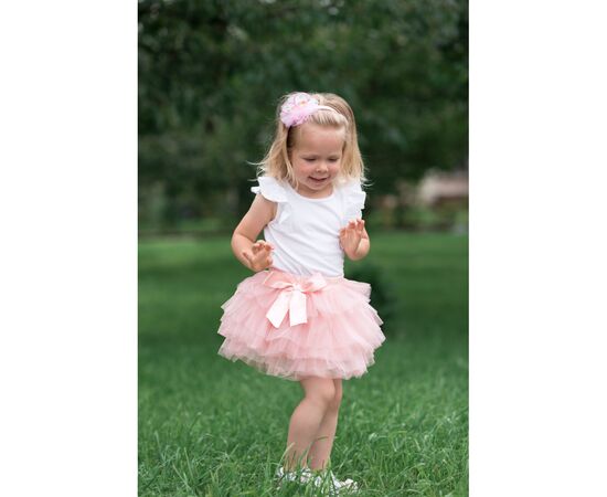 Юбка Breeze фатиновая многослойная (14349-128G-peach), изображение 5 Юбка Breeze фатиновая многослойная (14349-128G-peach), изображение 5