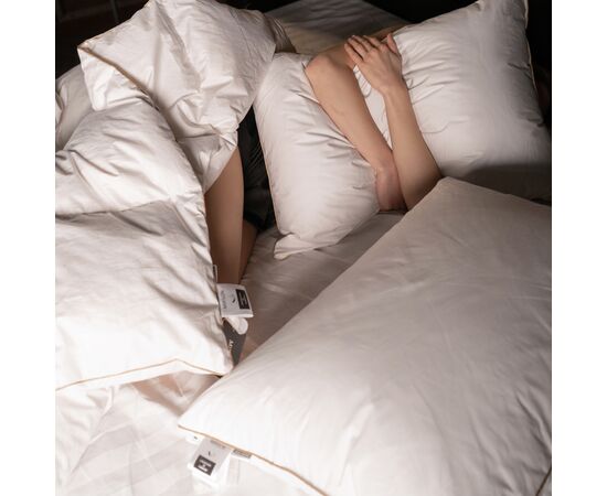 Подушка MirSon пухова Hand Made De Luxe White 903 низька 60x60 (2200000555717), зображення 7