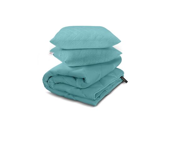 Одеяло MirSon Набор с Тенсель Всесезонный №1673 Eco Light Blue Одеяло + по (2200002657754), изображение 10
