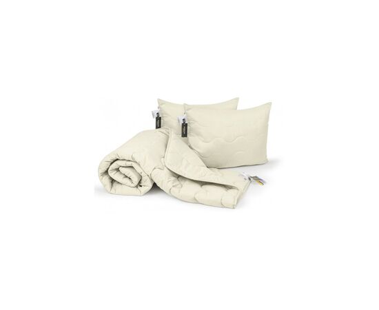 Ковдра MirSon Набір з тенсел всесезонний №1674 Eco Light Creamy Ковдра + п (2200002657808)