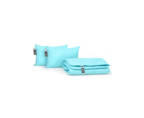 Одеяло MirSon Набор хлопковый №1709 Eco Light BLue Одеяло 155х215 + подушк (2200002656443), изображение 3 Одеяло MirSon Набор хлопковый №1709 Eco Light BLue Одеяло 155х215 + подушк (2200002656443), изображение 3