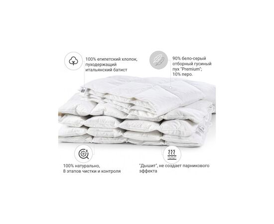 Одеяло MirSon пуховое Raffaello 050 лето 110х140 см (2200000070296), изображение 2 Одеяло MirSon пуховое Raffaello 050 лето 110х140 см (2200000070296), изображение 2