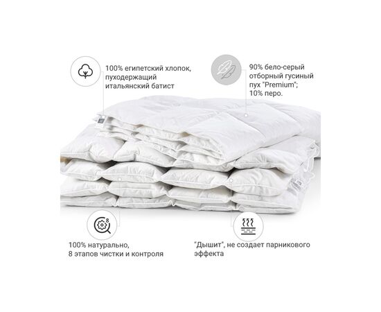 Одеяло MirSon пуховое Raffaello 051 деми 200x220 см (2200000004017), изображение 2 Одеяло MirSon пуховое Raffaello 051 деми 200x220 см (2200000004017), изображение 2