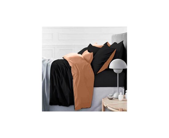 Постельное белье MirSon Сатин Dark Coffee 0165+0055 220х240 - King Size (2200001169548)