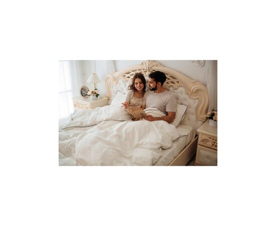 Постельное белье MirSon Сатин Premium Corner Moko White 143x210x2 (2200001484528), изображение 4 Постельное белье MirSon Сатин Premium Corner Moko White 143x210x2 (2200001484528), изображение 4