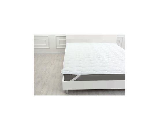Наматрасник MirSon Eco Light №1715 Wool Air-line на резинке по углам White 200x220 см (2200002888967)