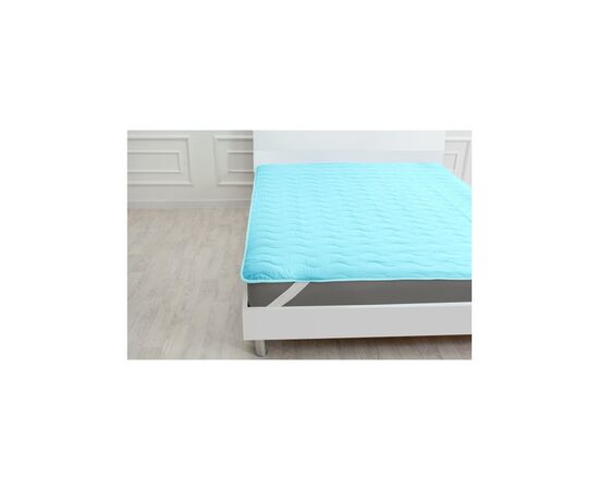 Наматрасник MirSon Eco Light №1716 Wool Air-line на резинке по углам Blue 70x130 см (2200002888974)