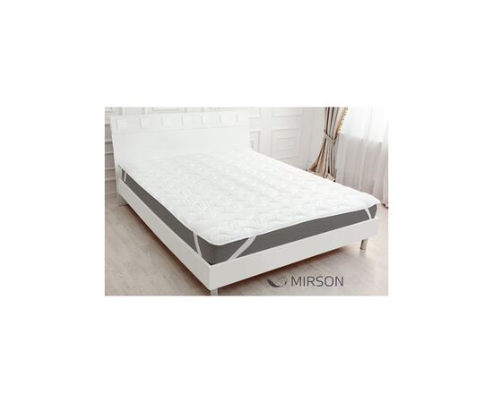 Наматрацник MirSon Eco Light №1718 Cotton Air-line на резинці по кутках White 90x190 см (2200002889438), зображення 2