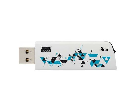 USB флеш накопитель Goodram 8GB Cl!ck White USB 2.0 (UCL2-0080W0R11), изображение 2 USB флеш накопитель Goodram 8GB Cl!ck White USB 2.0 (UCL2-0080W0R11), изображение 2