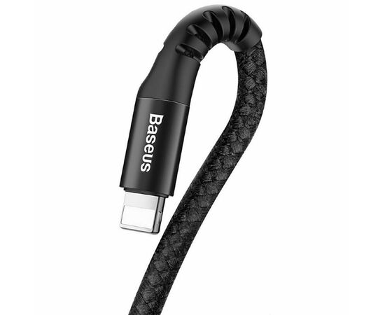 Дата кабель USB 2.0 AM to Lightning 1.0m Fish eye Spring 2A black Baseus (CALSR-01), изображение 2 Дата кабель USB 2.0 AM to Lightning 1.0m Fish eye Spring 2A black Baseus (CALSR-01), изображение 2