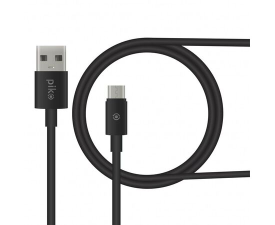 Дата кабель USB 2.0 AM to Micro 5P 2.0m black Piko (1283126493881)