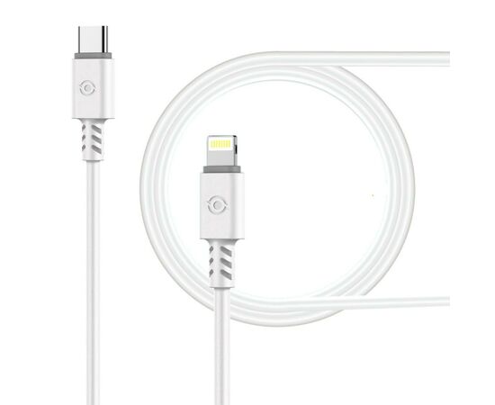 Дата кабель USB Type-C to Lightning 1.2m CB-TL11 white Piko (1283126504037)