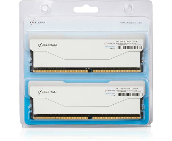 Модуль пам'яті для комп'ютера DDR4 16GB (2x8GB) 3200 MHz RGB X2 Series White eXceleram (ERX2W416326AD), зображення 3 Модуль пам'яті для комп'ютера DDR4 16GB (2x8GB) 3200 MHz RGB X2 Series White eXceleram (ERX2W416326AD), зображення 3
