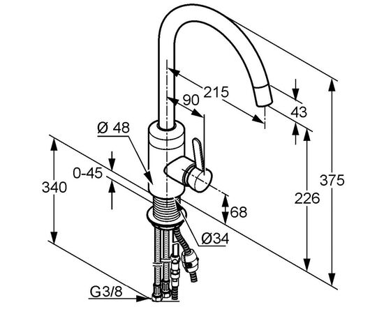 Змішувач KLUDI BINGO STAR (428519678), зображення 2 Змішувач KLUDI BINGO STAR (428519678), зображення 2
