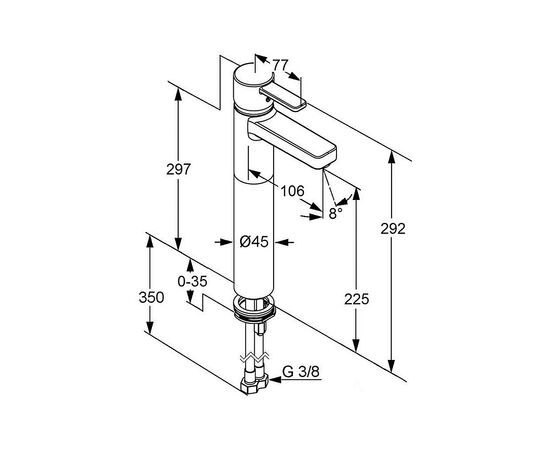Смеситель KLUDI ZENTA (382560575), изображение 2