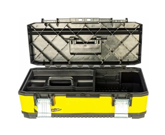 Ящик для инструментов Stanley 26", 662x293x222 мм, с металлическими замками (1-95-614), изображение 3 Ящик для инструментов Stanley 26", 662x293x222 мм, с металлическими замками (1-95-614), изображение 3