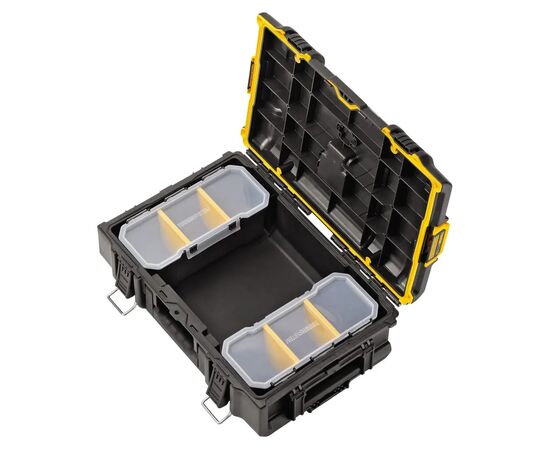 Ящик для инструментов DeWALT TOUGHSYSTEM 2.0 555х385х180 мм, с органайзером для мелких де (DWST83293-1), изображение 3 Ящик для инструментов DeWALT TOUGHSYSTEM 2.0 555х385х180 мм, с органайзером для мелких де (DWST83293-1), изображение 3