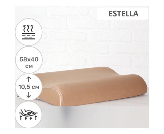 Подушка MirSon ортопедическая №6014 Delicate satin Estella 58х40х10.5 (2200003261141), изображение 2 Подушка MirSon ортопедическая №6014 Delicate satin Estella 58х40х10.5 (2200003261141), изображение 2
