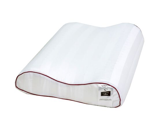 Подушка MirSon ортопедична 6024 Noble stripe Royal Pearl Aero 58х40х10.5 (2200003261424)