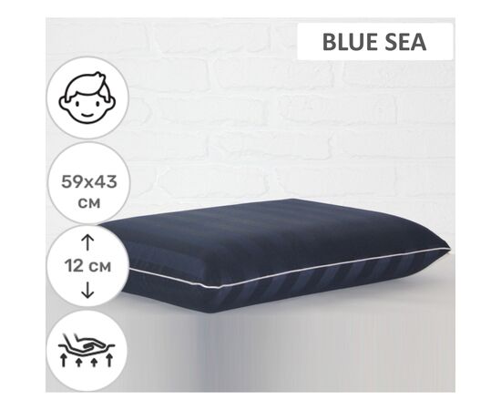 Подушка MirSon ортопедическая №6055 Delicate satin Ocean Men 59х43х12 (2200003261783), изображение 2 Подушка MirSon ортопедическая №6055 Delicate satin Ocean Men 59х43х12 (2200003261783), изображение 2