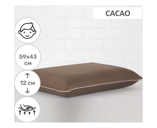 Подушка MirSon ортопедическая №6057 Delicate satin Cacao Men 59х43х12 (2200003261806), изображение 2 Подушка MirSon ортопедическая №6057 Delicate satin Cacao Men 59х43х12 (2200003261806), изображение 2