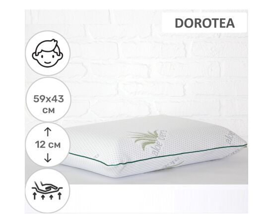 Подушка MirSon ортопедична 6059 Green nature Dorotea Men 59х43х12 (2200003261844), зображення 2