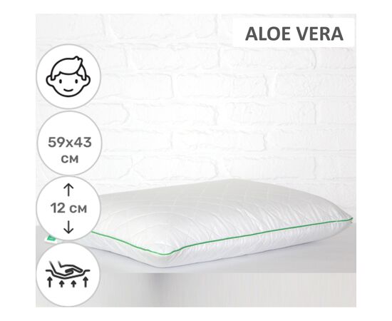 Подушка MirSon ортопедическая №6061 Steep Line Aloe Vera Men 59х43х12 (2200003261868), изображение 2 Подушка MirSon ортопедическая №6061 Steep Line Aloe Vera Men 59х43х12 (2200003261868), изображение 2