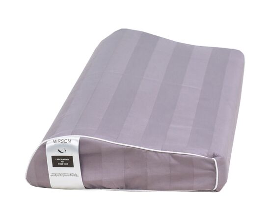 Подушка MirSon ортопедична 6109 Noble stripe Peony Kiddy Girl 50х29х5/8 (2200003262636)