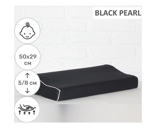 Подушка MirSon ортопедична 6113 Delicate satin Black Pearl Kiddy Boy 50х29х (2200003262674), зображення 2 Подушка MirSon ортопедична 6113 Delicate satin Black Pearl Kiddy Boy 50х29х (2200003262674), зображення 2
