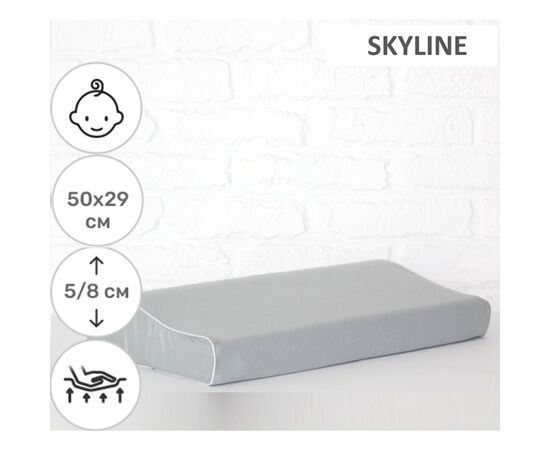 Подушка MirSon ортопедична 6114 Delicate satin Skyline Kiddy Boy 50х29х5/8 (2200003262681), зображення 2 Подушка MirSon ортопедична 6114 Delicate satin Skyline Kiddy Boy 50х29х5/8 (2200003262681), зображення 2