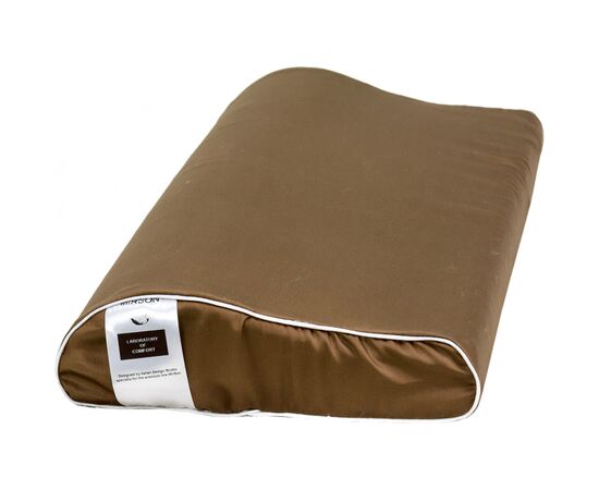 Подушка MirSon ортопедическая №6120 Delicate satin Cacao Kiddy Boy 50х29х5 (2200003262742)