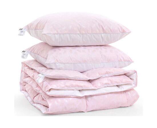 Одеяло MirSon Набор №2153 Bio-Pink Зима 50% пух одеяло 140х205 + подушки (2200003022261), изображение 3